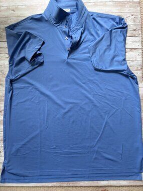 Peter Millar - Summer Comfort Golf Shirt - XXL - Solid Blue